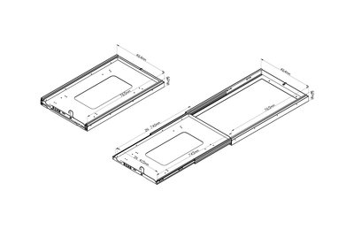 HEAVY DUTY FRIDGE SLIDE — SMALL