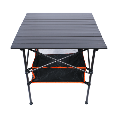 ROLL UP CAMPING TABLE WITH BASKET